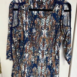 Cocomo Multicolor Patterned Stretch knit Top